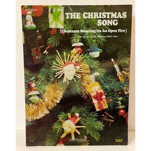 The Christmas Song Organ Sheet Music Chestnuts Roasting on an Open Fire 1959